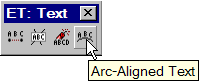 Arc-Aligned Text Button