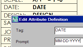 Edit Attribute Definition