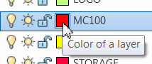 Color of a layer