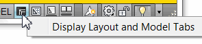 Display Layout and Model Tabs