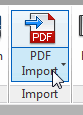 PDF Import on the Ribbon
