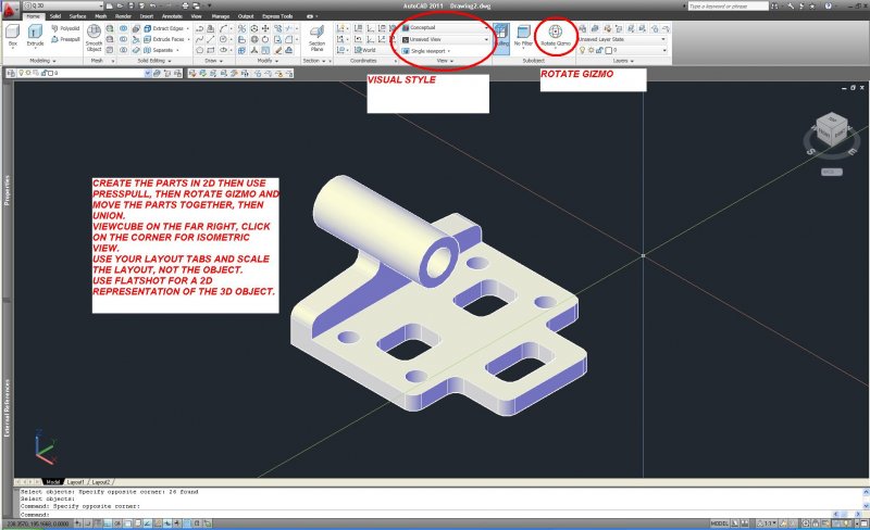 Q: Creating a circle in 3D. - AutoCAD General - AutoCAD Forums