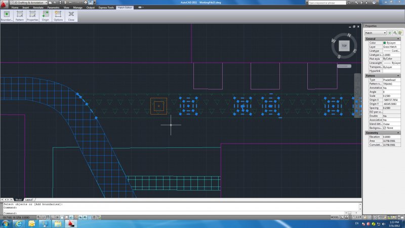 Hatches showing through objects - AutoCAD General - AutoCAD Forums