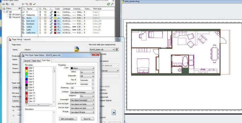 Changing plot style to basic black - AutoCAD Drawing Management ...