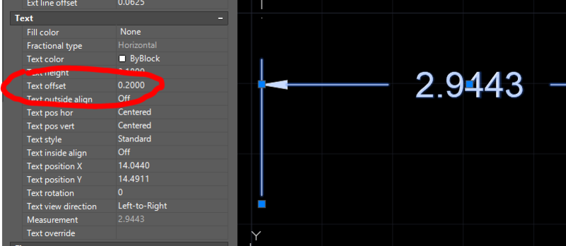 edit-text-space-distance-within-dimension-line-autocad-2d-drafting-object-properties