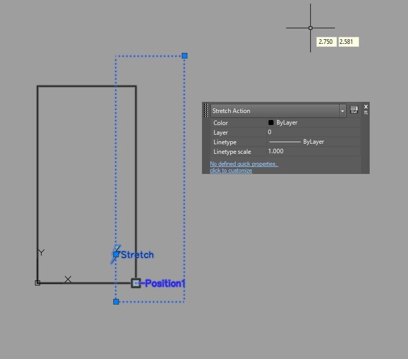 Dynamic Block Simple Slide Up And Slide Down - Autocad Drawing 