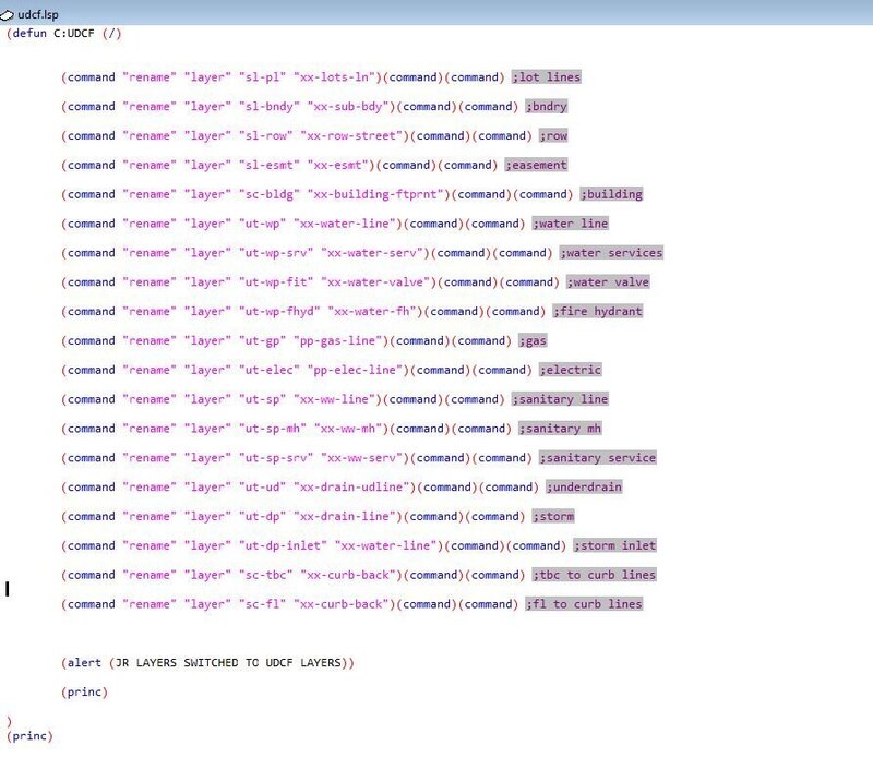 Autolisp_ Change Layer Names - AutoLISP, Visual LISP & DCL - AutoCAD Forums