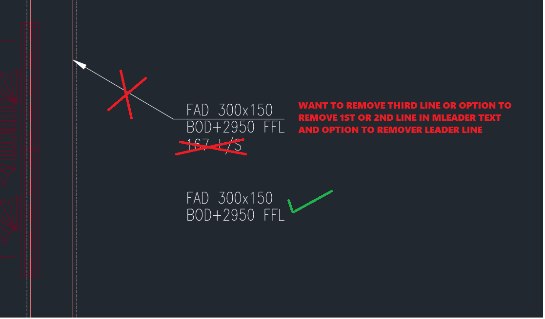 LISP TO REMOVE TEXT AND LEADER LINE OR ROW FROM MLEADER - AutoLISP ...