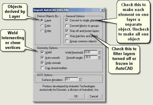 open autocad file in 3d max