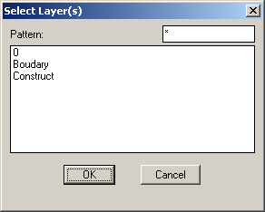 Select Layer(s) dialogue box