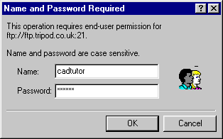 Name and Password Required